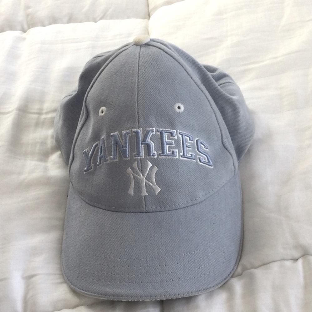 NY Yankees light blue baseball cap